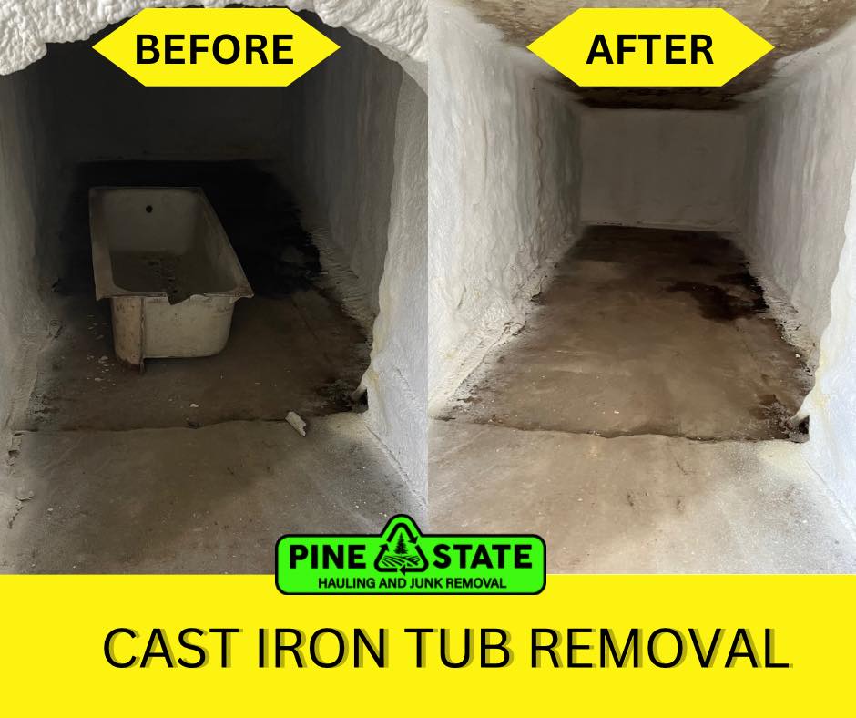 Cast iron tub removal